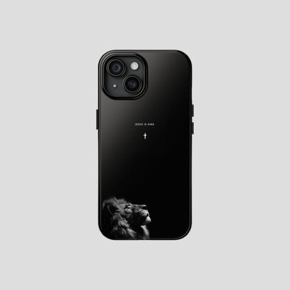 Jesus is King Lion Phone Case