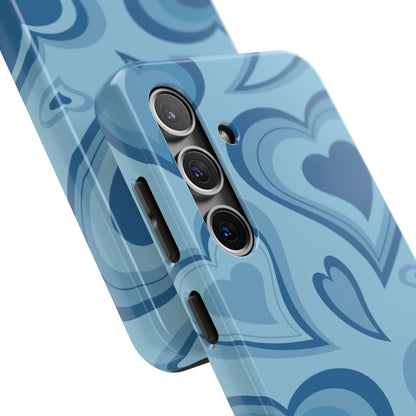 Blue Hearts Pattern Phone Case
