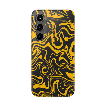 Black and Gold Mix Pattern Phone Case