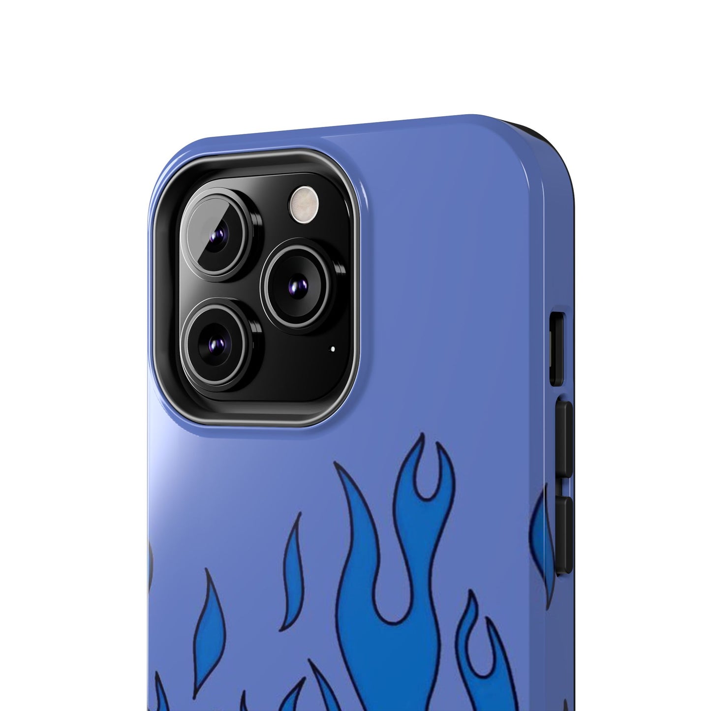 Blue Flames Pattern Phone Case