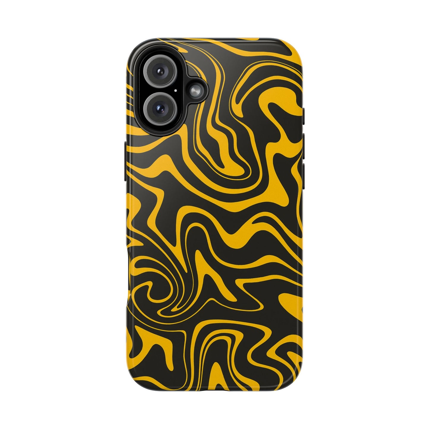 Black and Gold Mix Pattern Phone Case