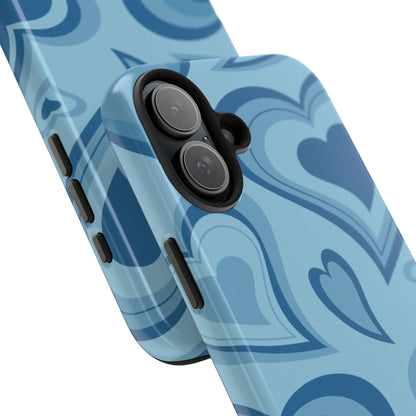 Blue Hearts Pattern Phone Case