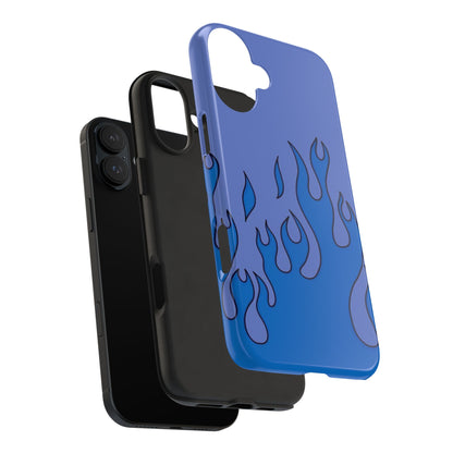 Blue Flames Pattern Phone Case