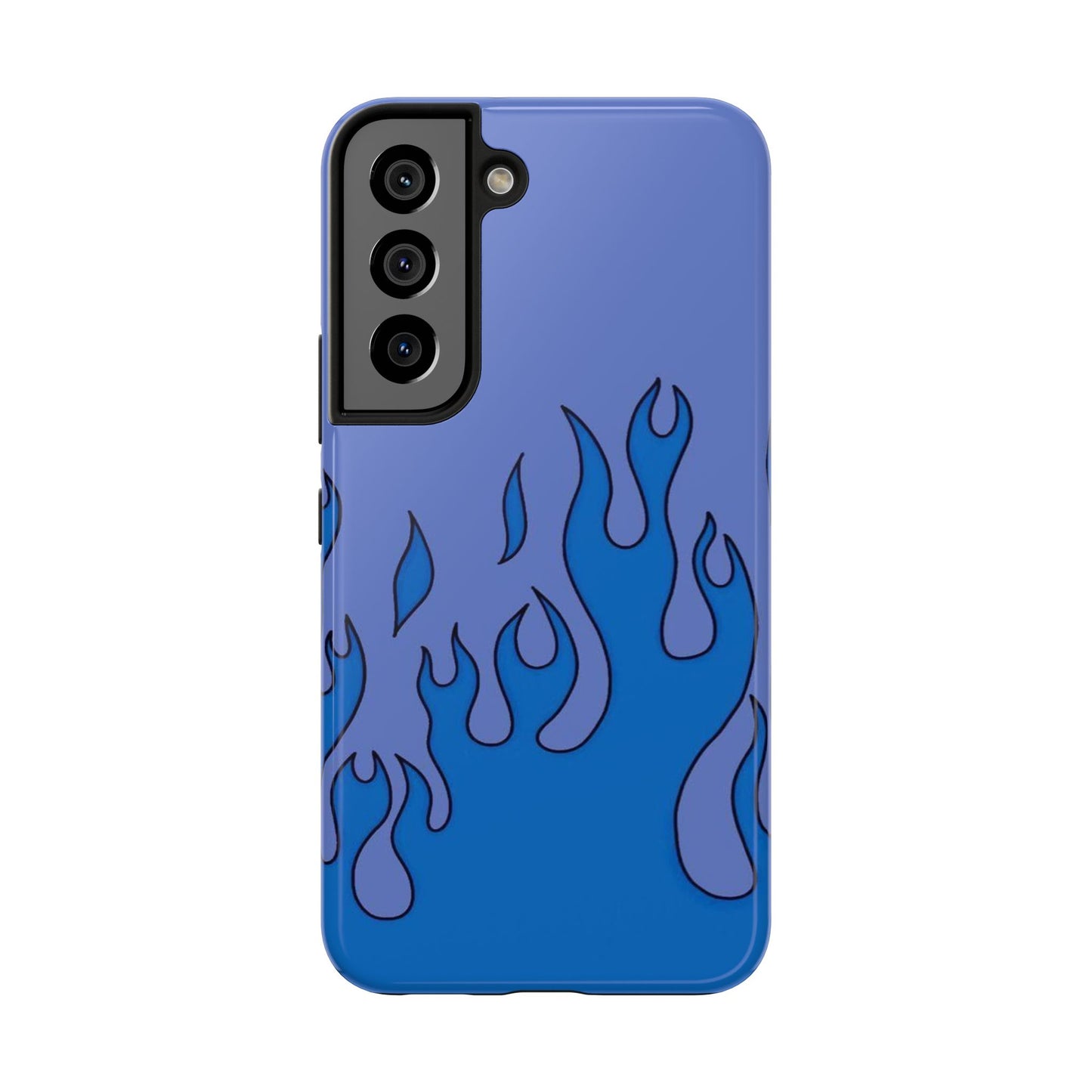 Blue Flames Pattern Phone Case