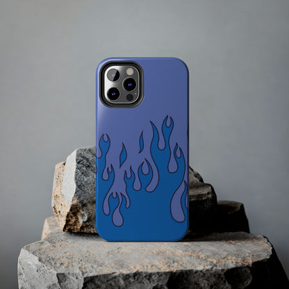 Blue Flames Pattern Phone Case