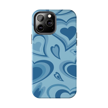 Blue Hearts Pattern Phone Case