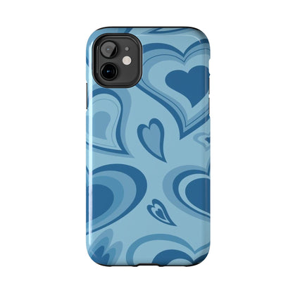 Blue Hearts Pattern Phone Case
