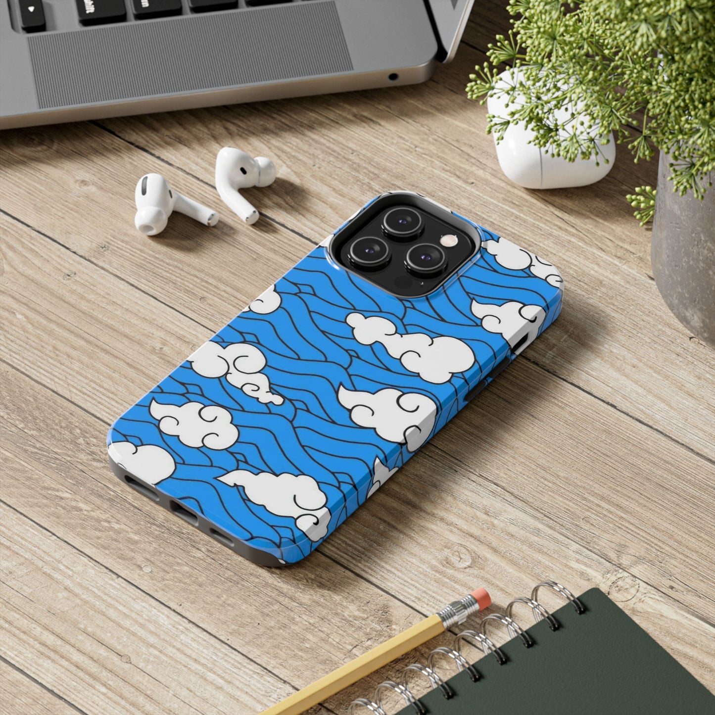 Cartoon Clouds Pattern Phone Case