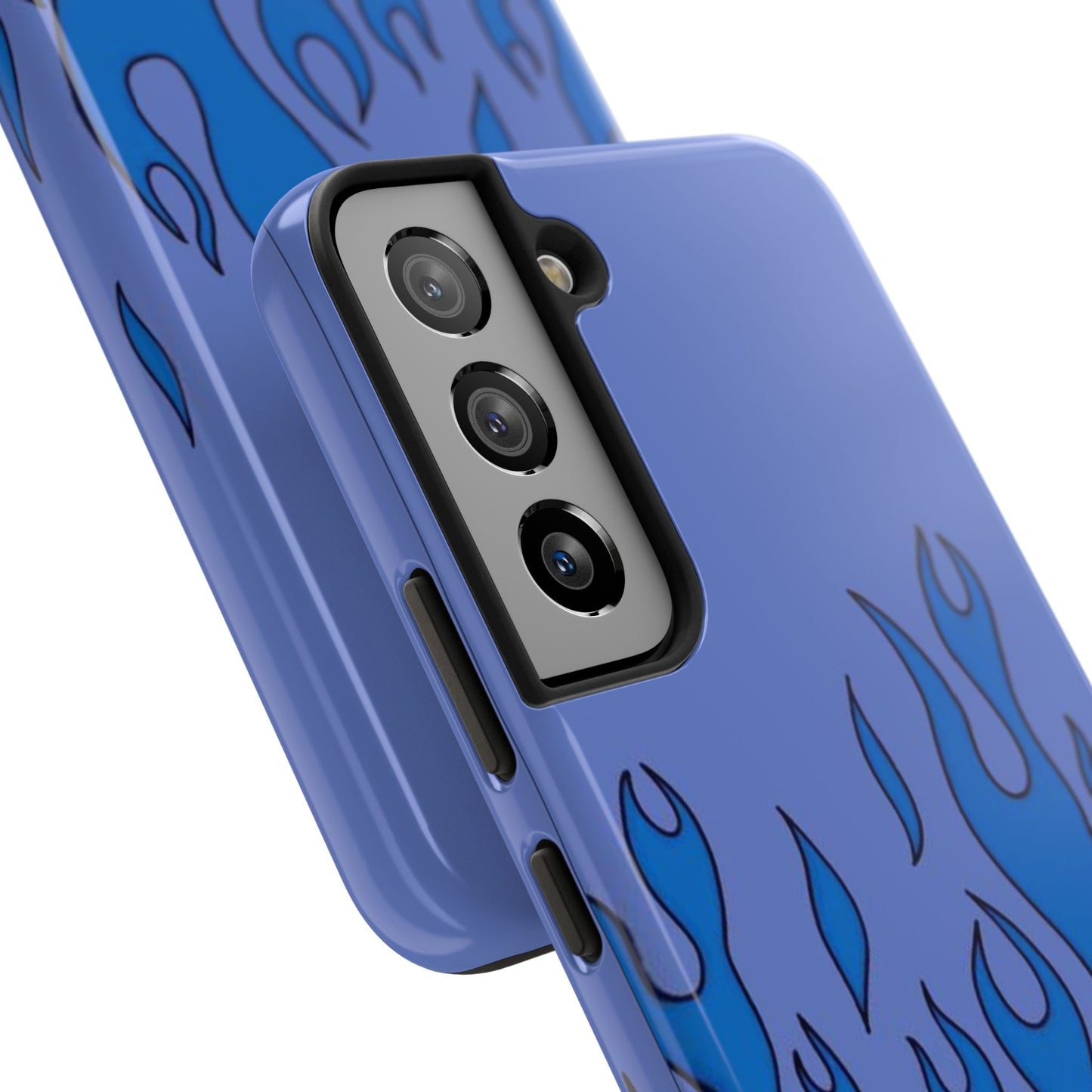 Blue Flames Pattern Phone Case