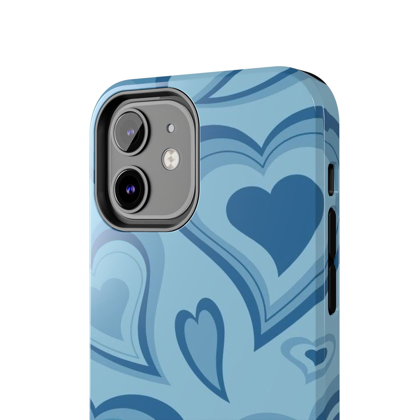 Blue Hearts Pattern Phone Case