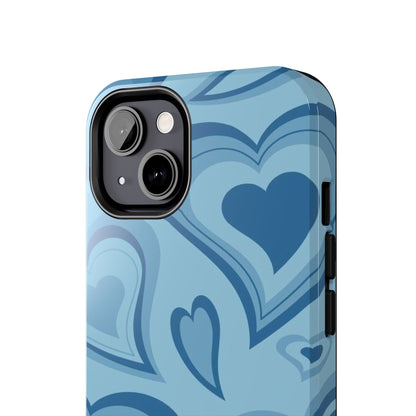 Blue Hearts Pattern Phone Case