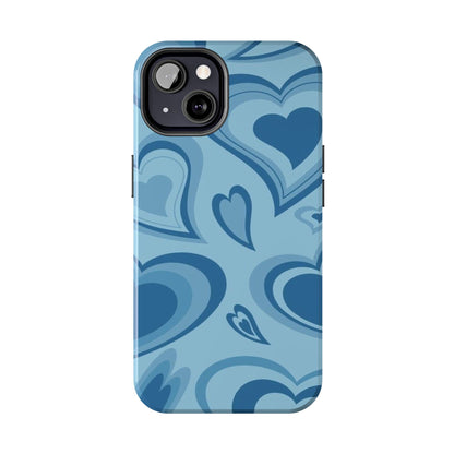 Blue Hearts Pattern Phone Case