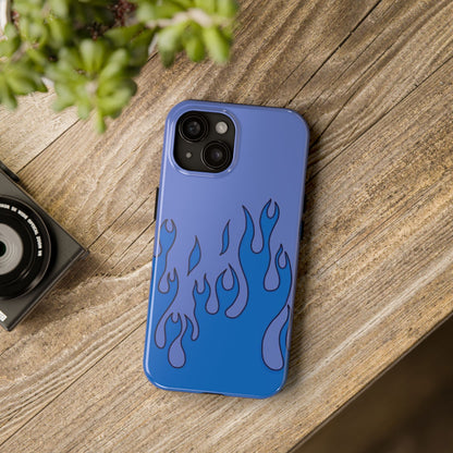 Blue Flames Pattern Phone Case