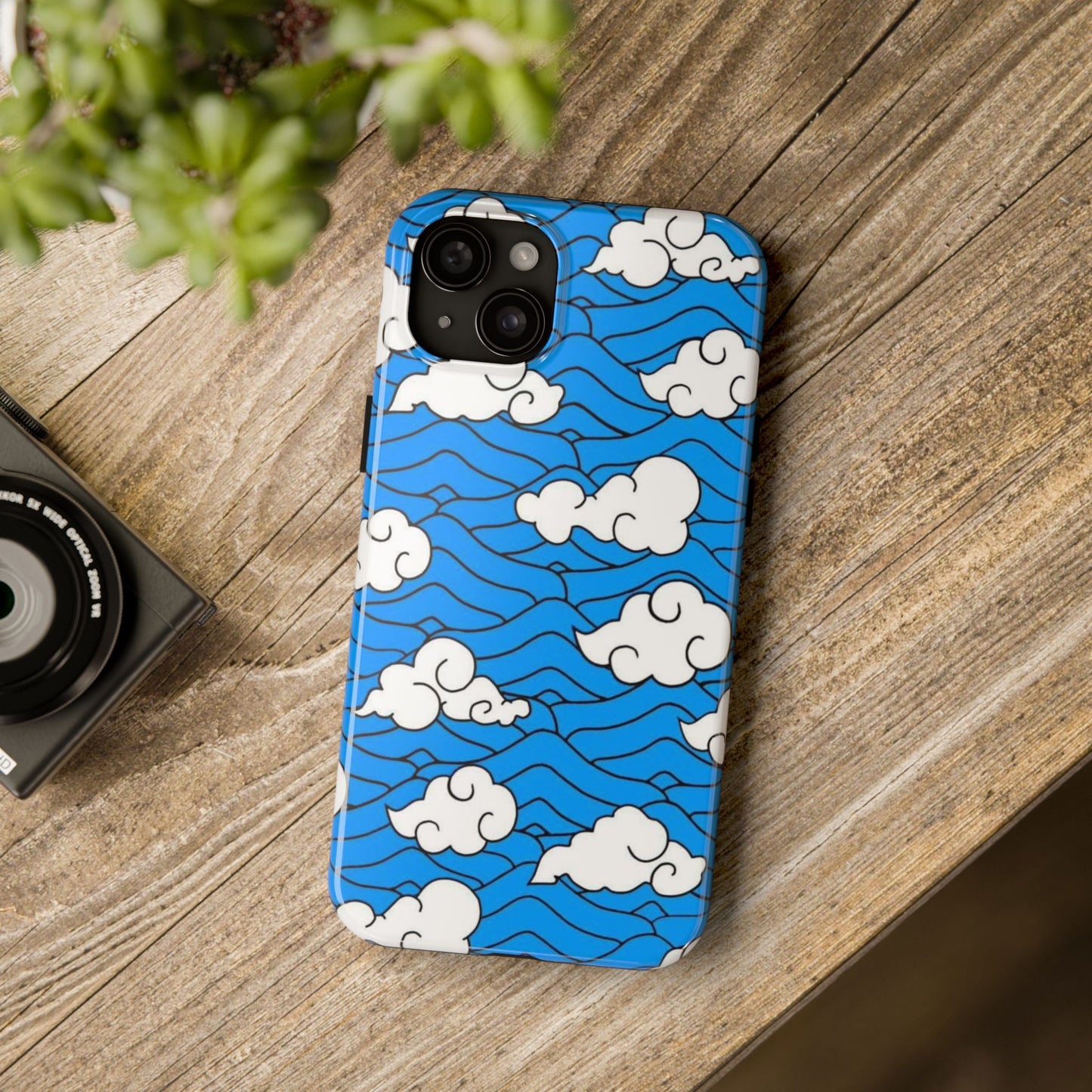 Cartoon Clouds Pattern Phone Case