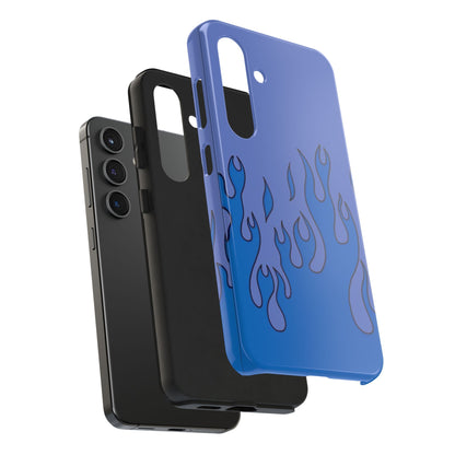 Blue Flames Pattern Phone Case