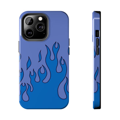 Blue Flames Pattern Phone Case