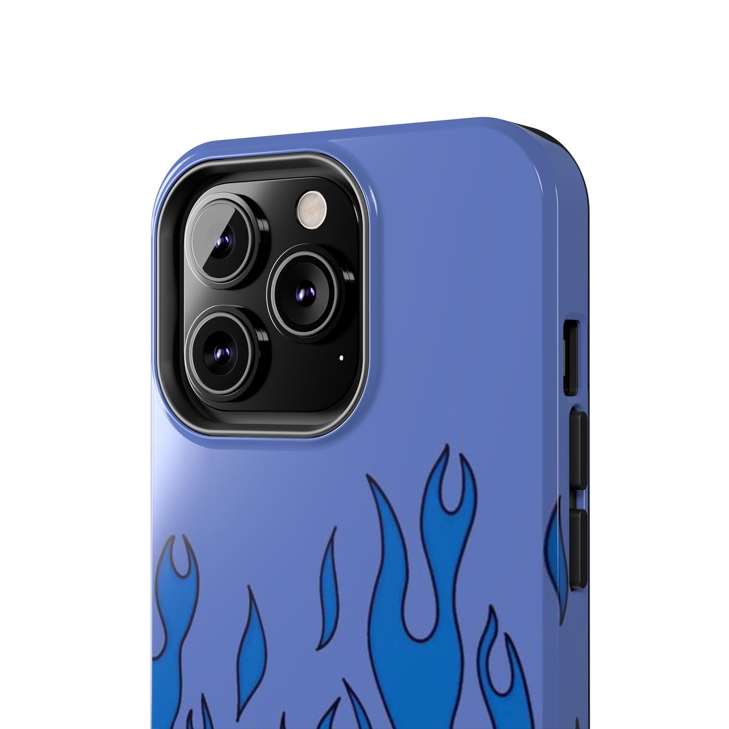 Blue Flames Pattern Phone Case