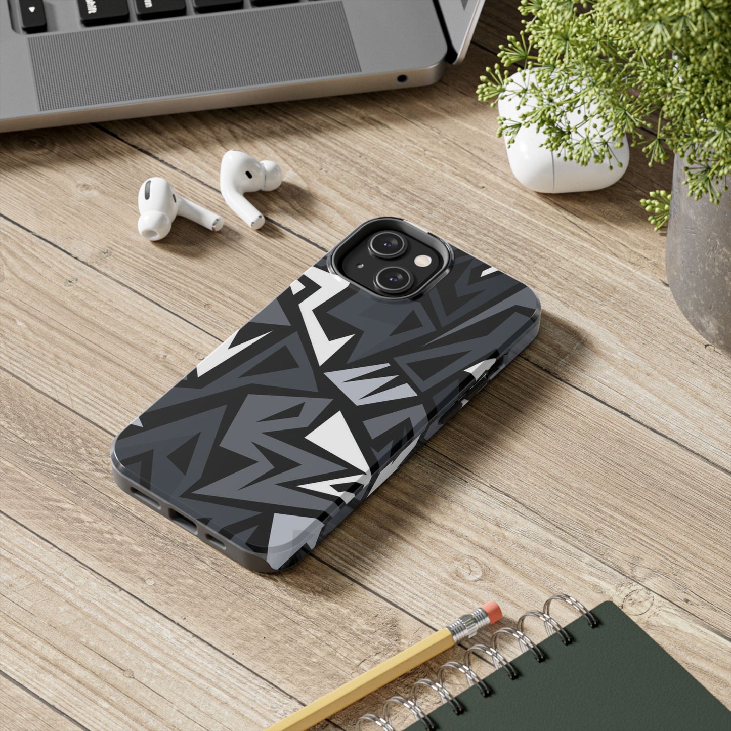 Abstract Black Pattern Phone Case