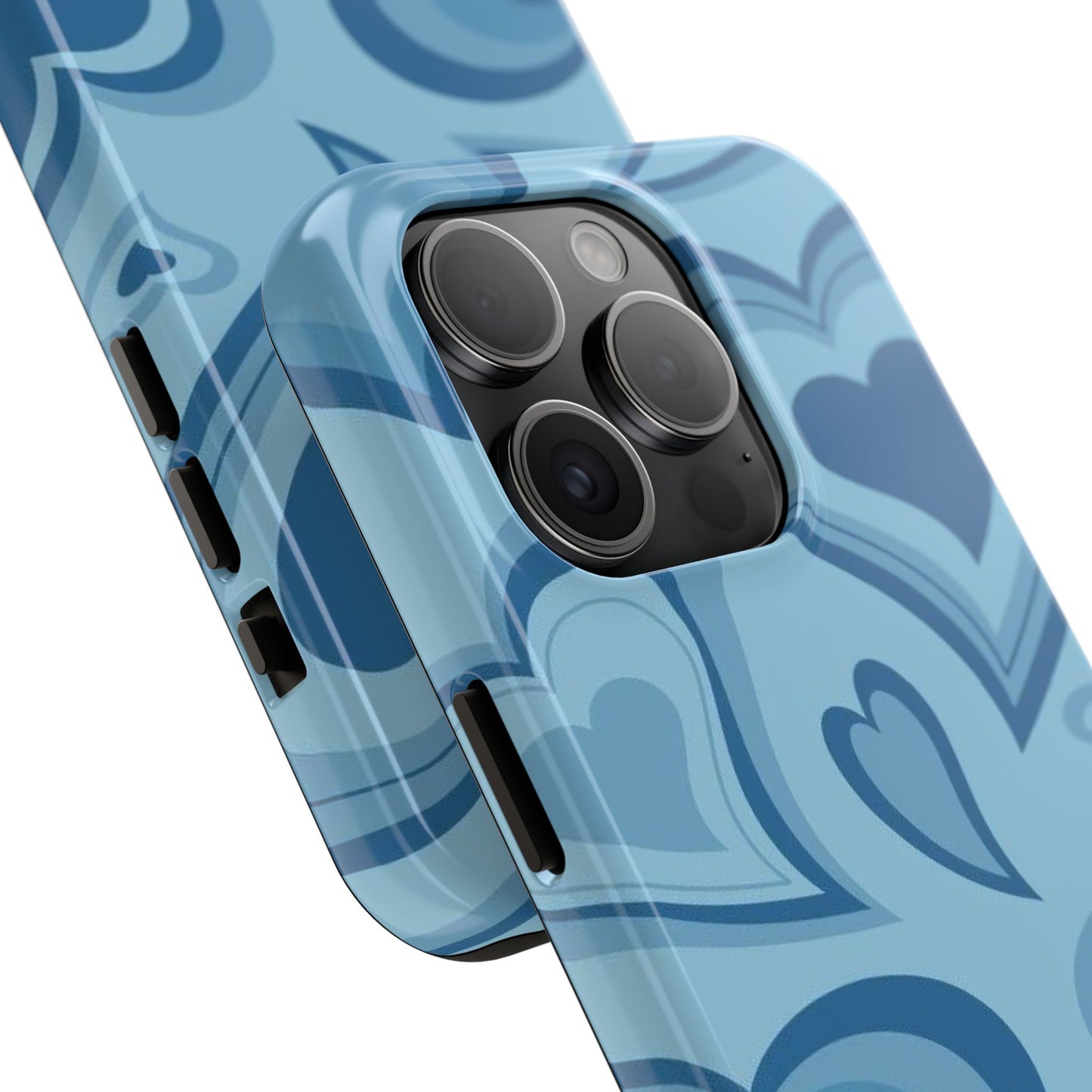 Blue Hearts Pattern Phone Case