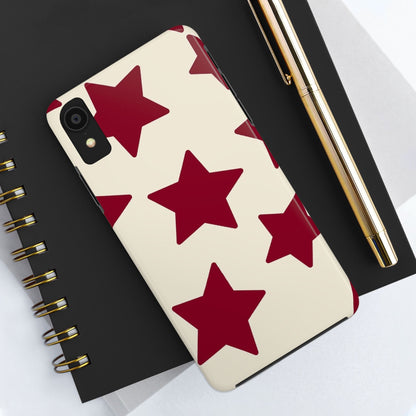 Stellar Red Pattern Phone Case