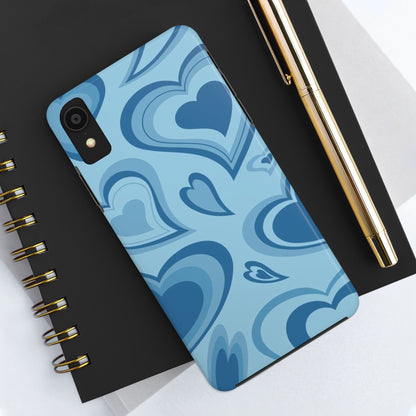 Blue Hearts Pattern Phone Case