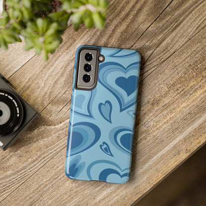 Blue Hearts Pattern Phone Case