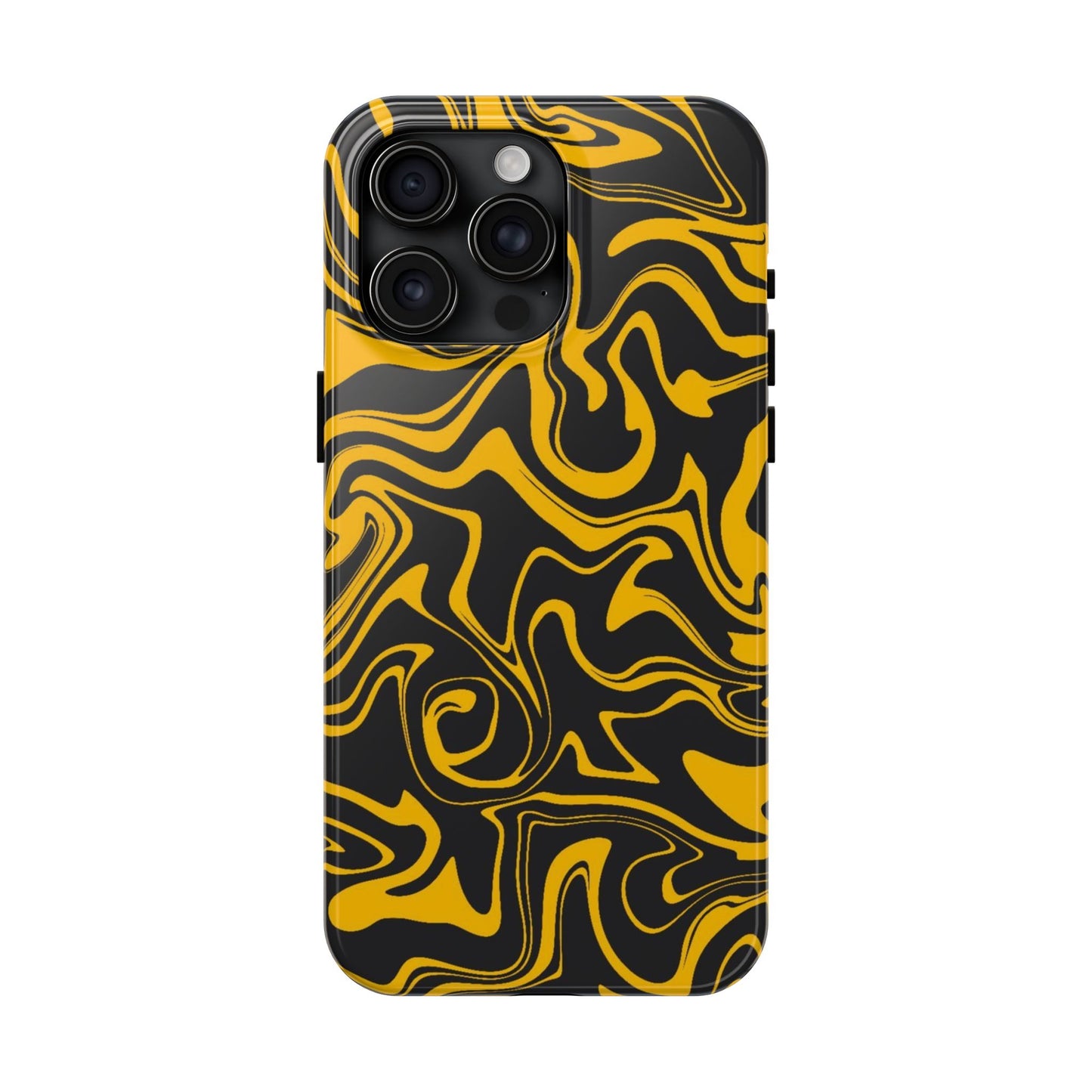 Black and Gold Mix Pattern Phone Case