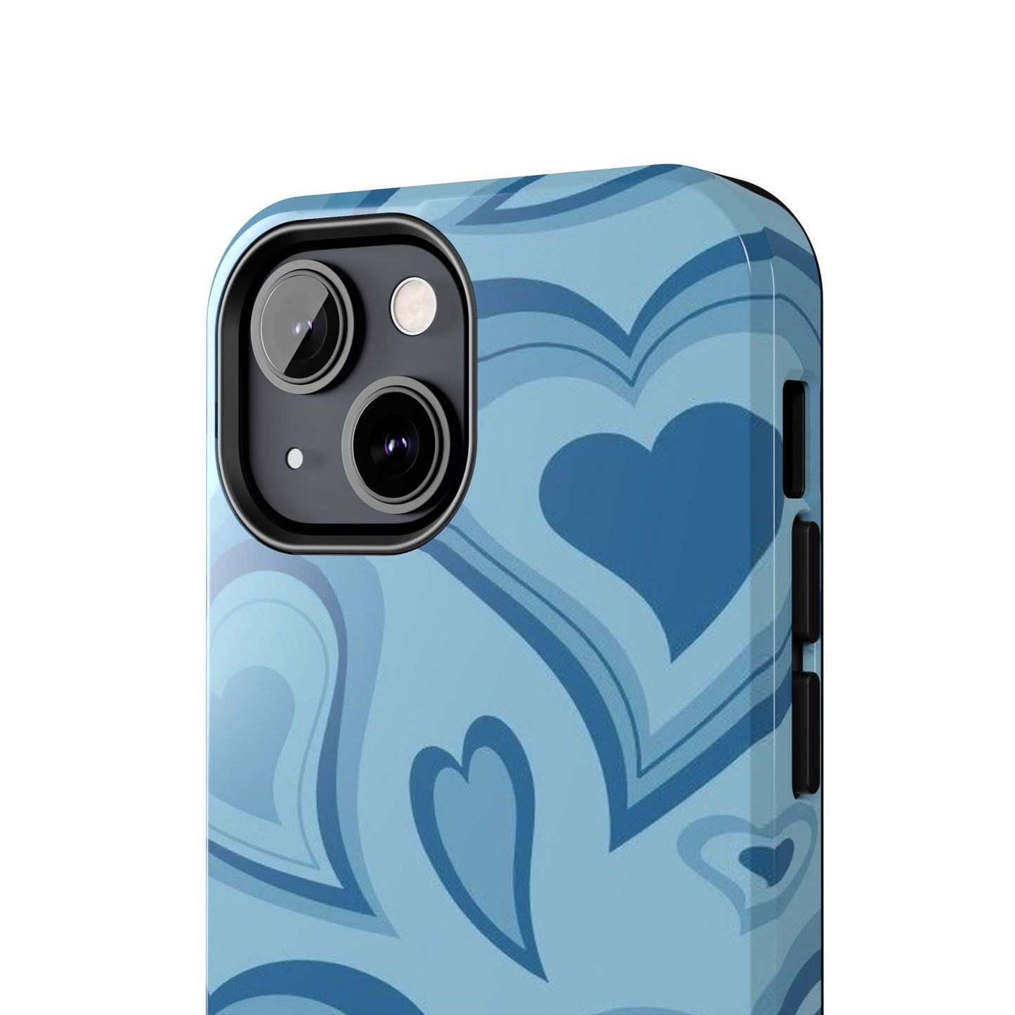 Blue Hearts Pattern Phone Case