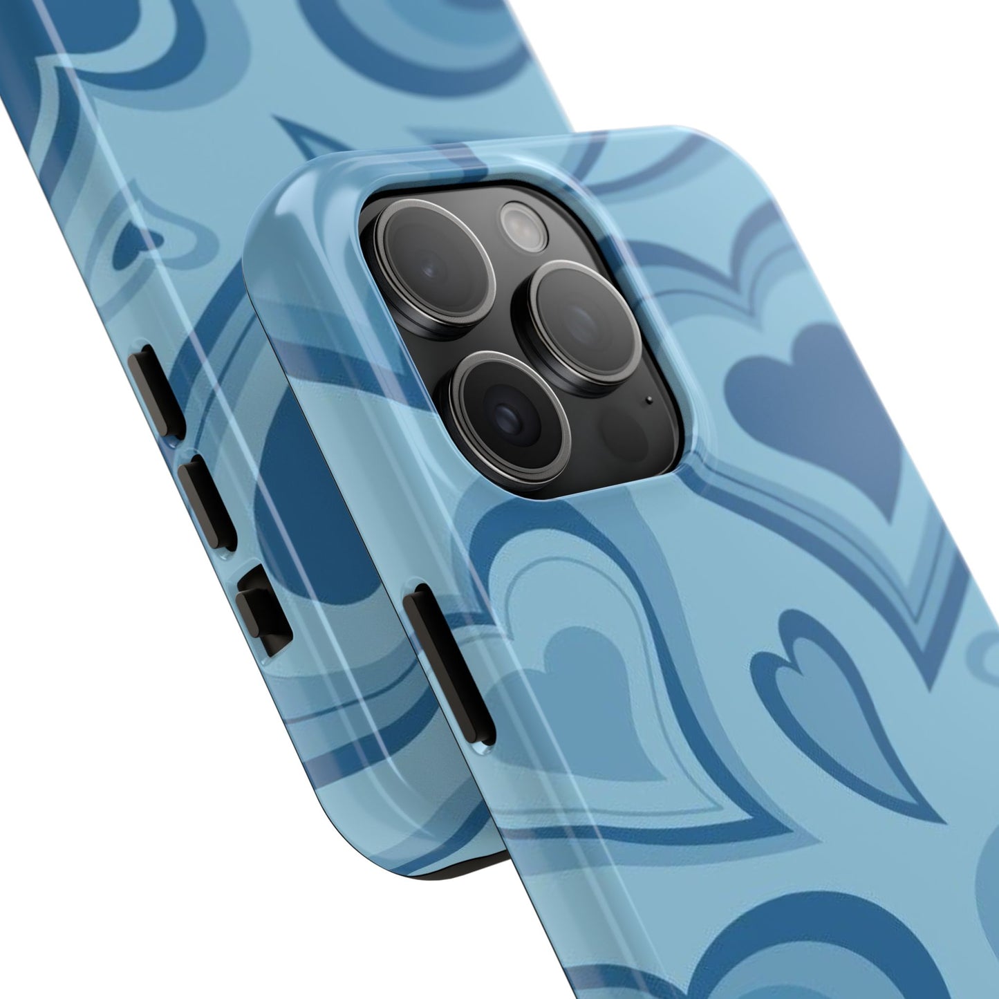 Blue Hearts Pattern Phone Case