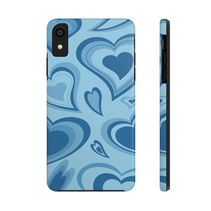 Blue Hearts Pattern Phone Case
