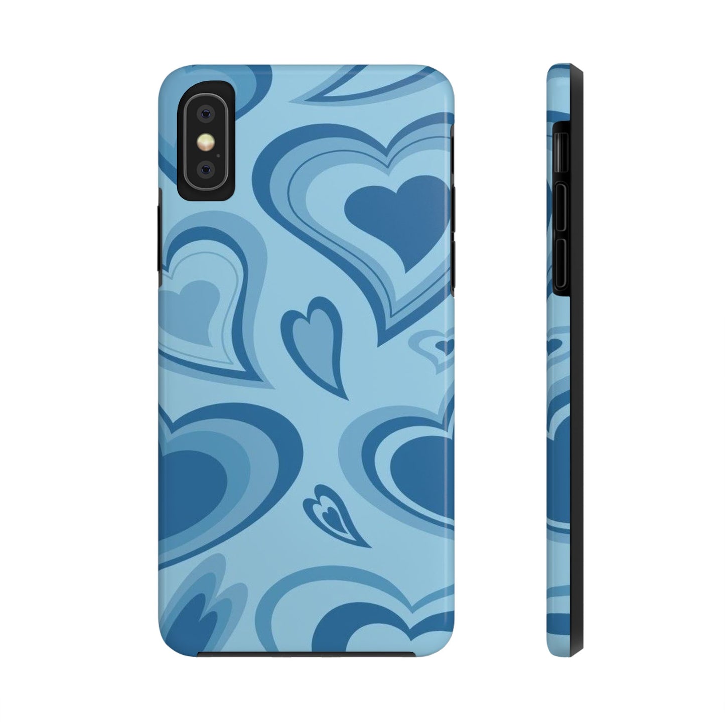 Blue Hearts Pattern Phone Case