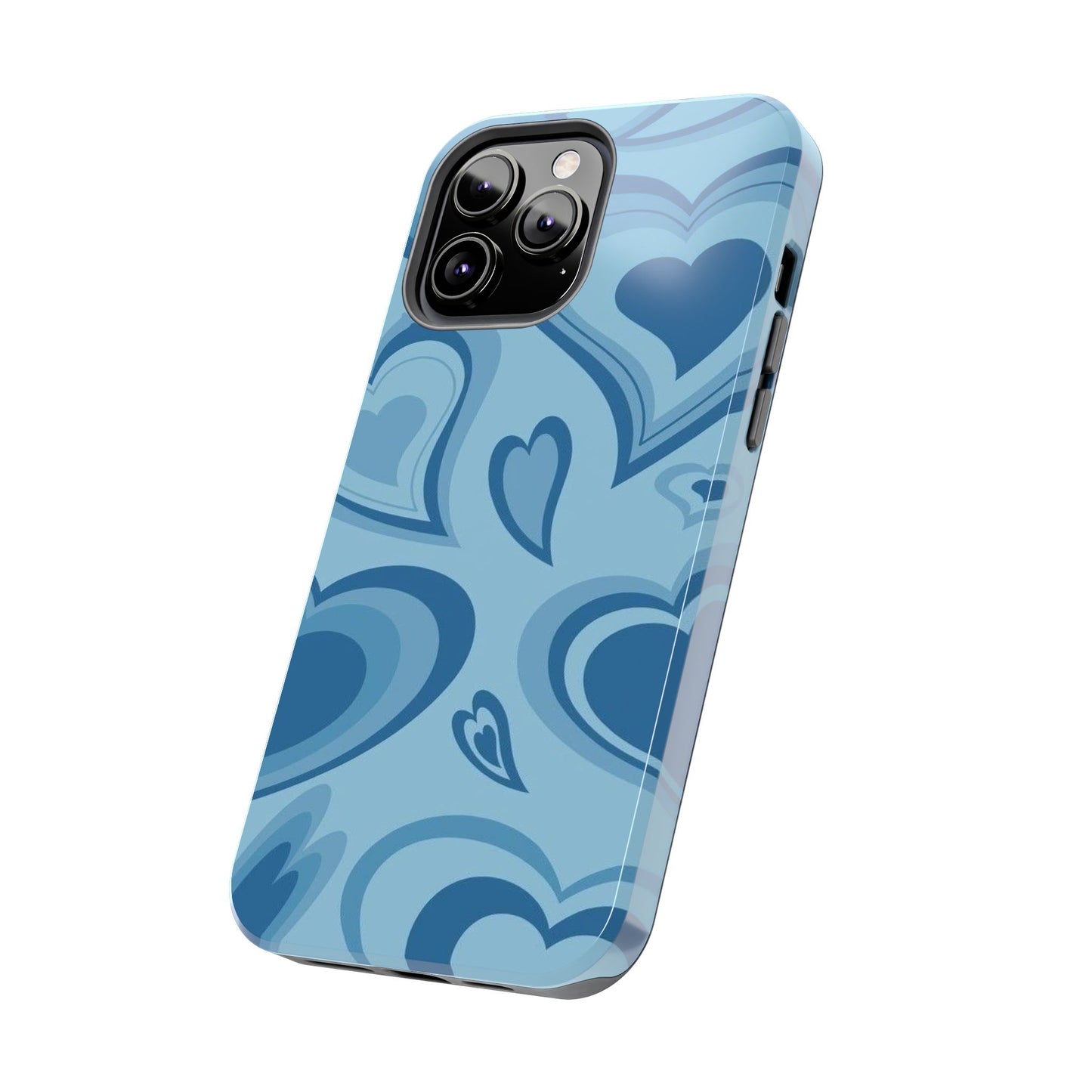 Blue Hearts Pattern Phone Case