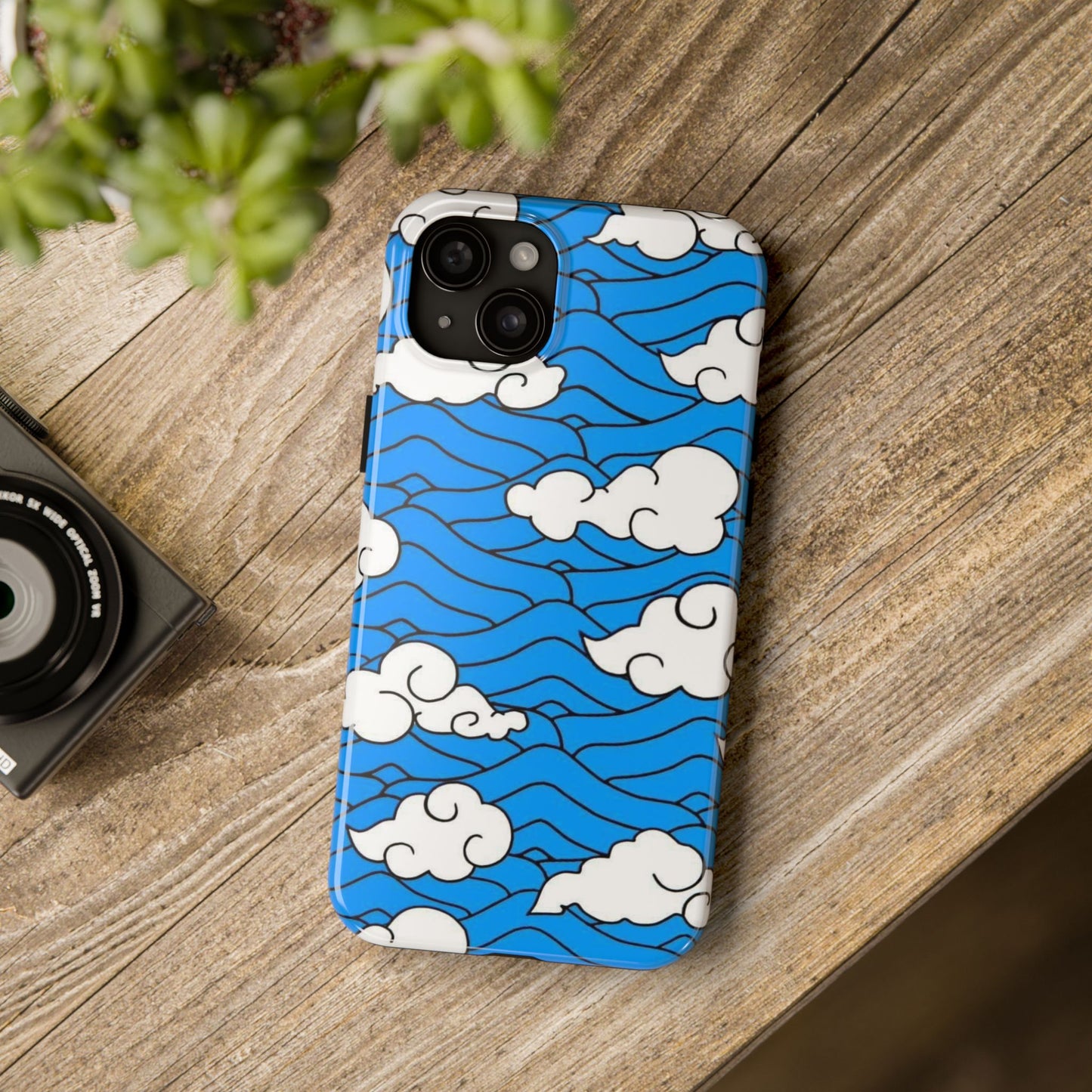 Cartoon Clouds Pattern Phone Case