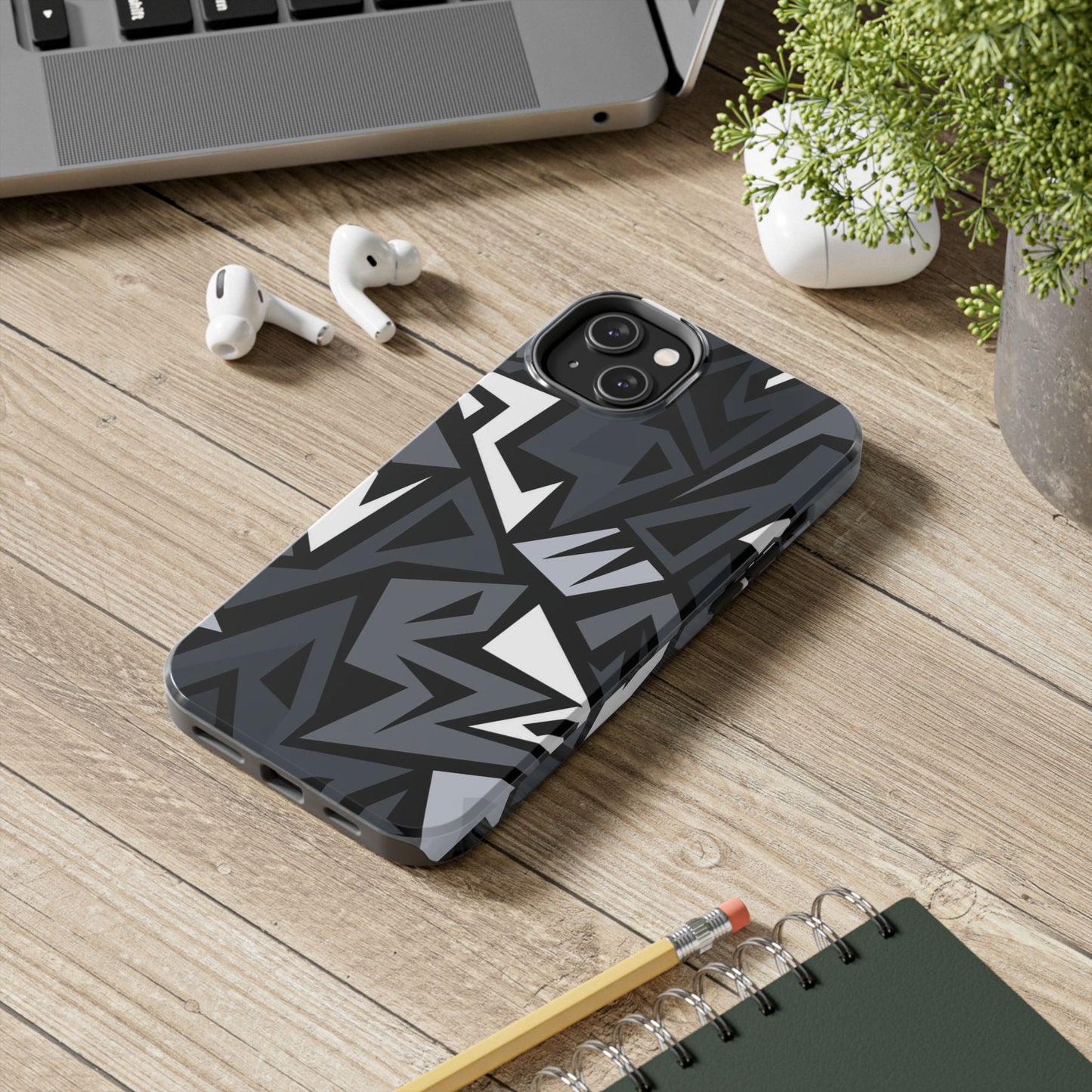 Abstract Black Pattern Phone Case