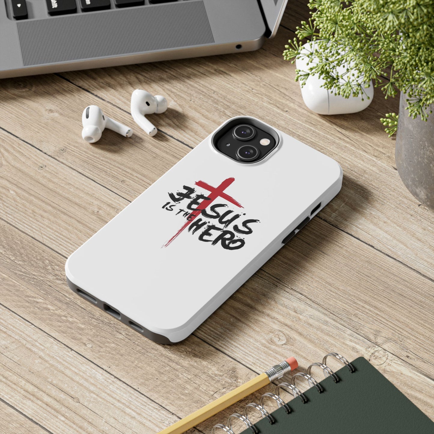 Jesus Is The Hero Phone Case