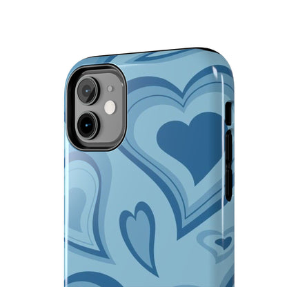 Blue Hearts Pattern Phone Case