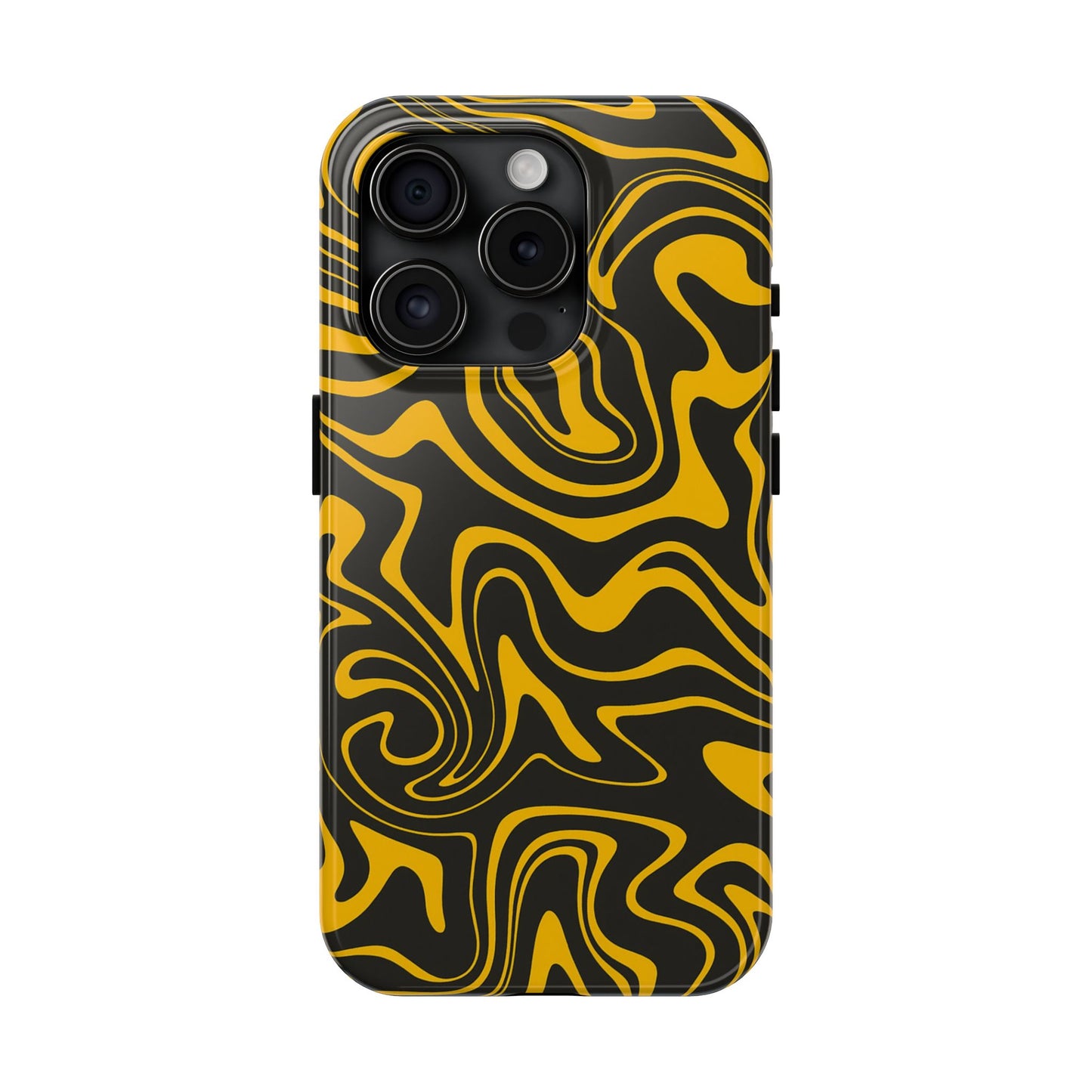 Black and Gold Mix Pattern Phone Case