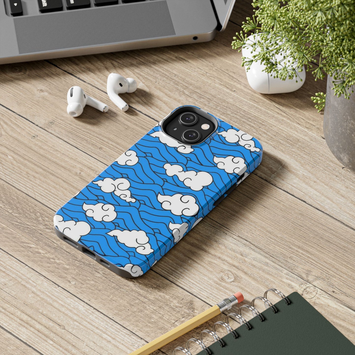 Cartoon Clouds Pattern Phone Case