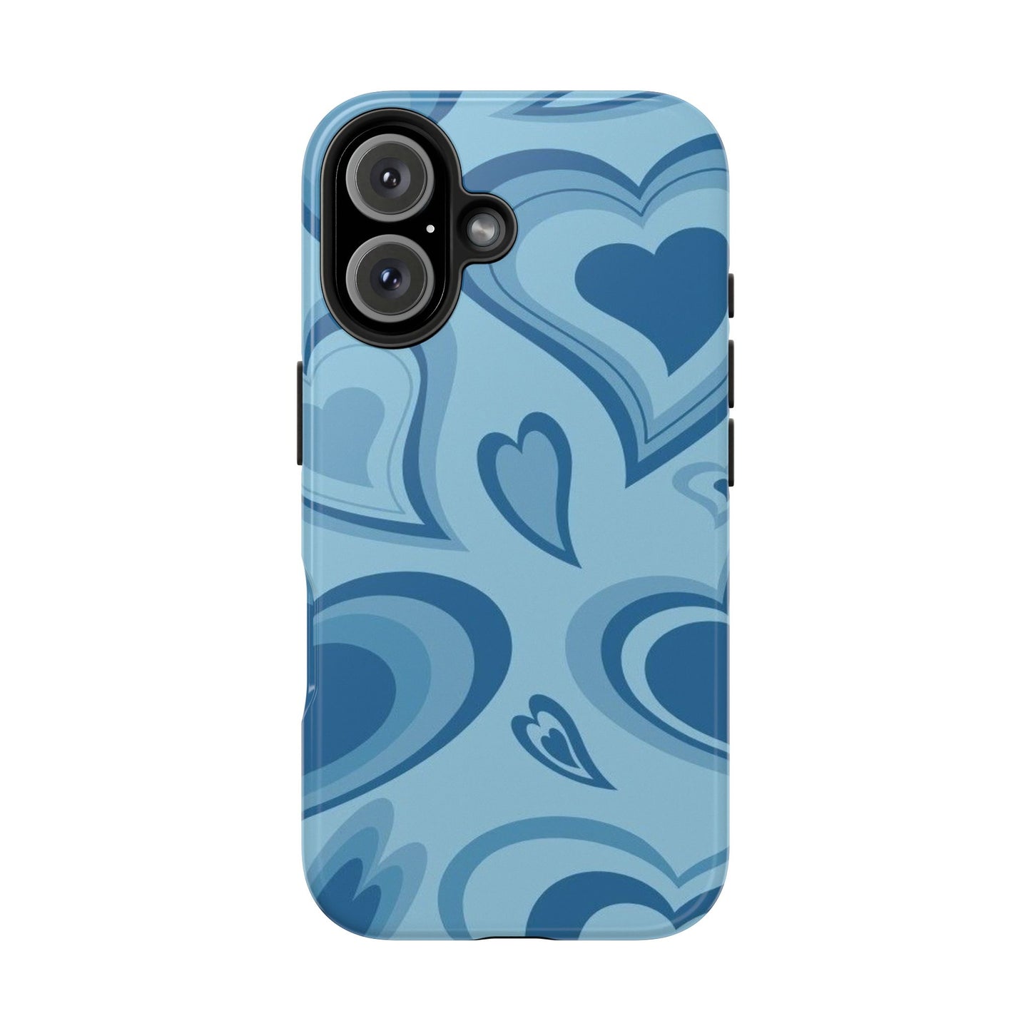 Blue Hearts Pattern Phone Case