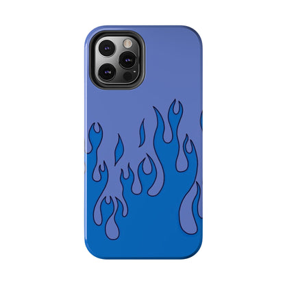 Blue Flames Pattern Phone Case