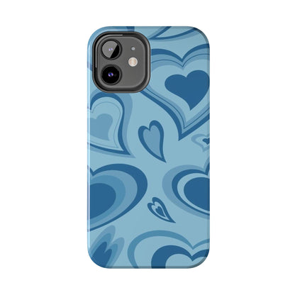 Blue Hearts Pattern Phone Case