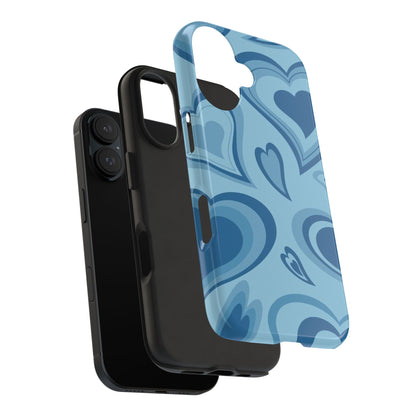 Blue Hearts Pattern Phone Case