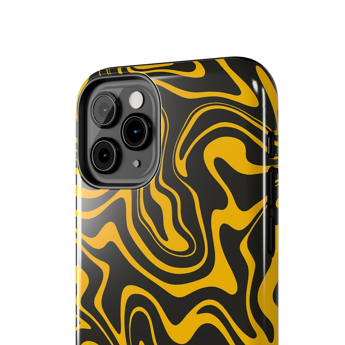 Black and Gold Mix Pattern Phone Case