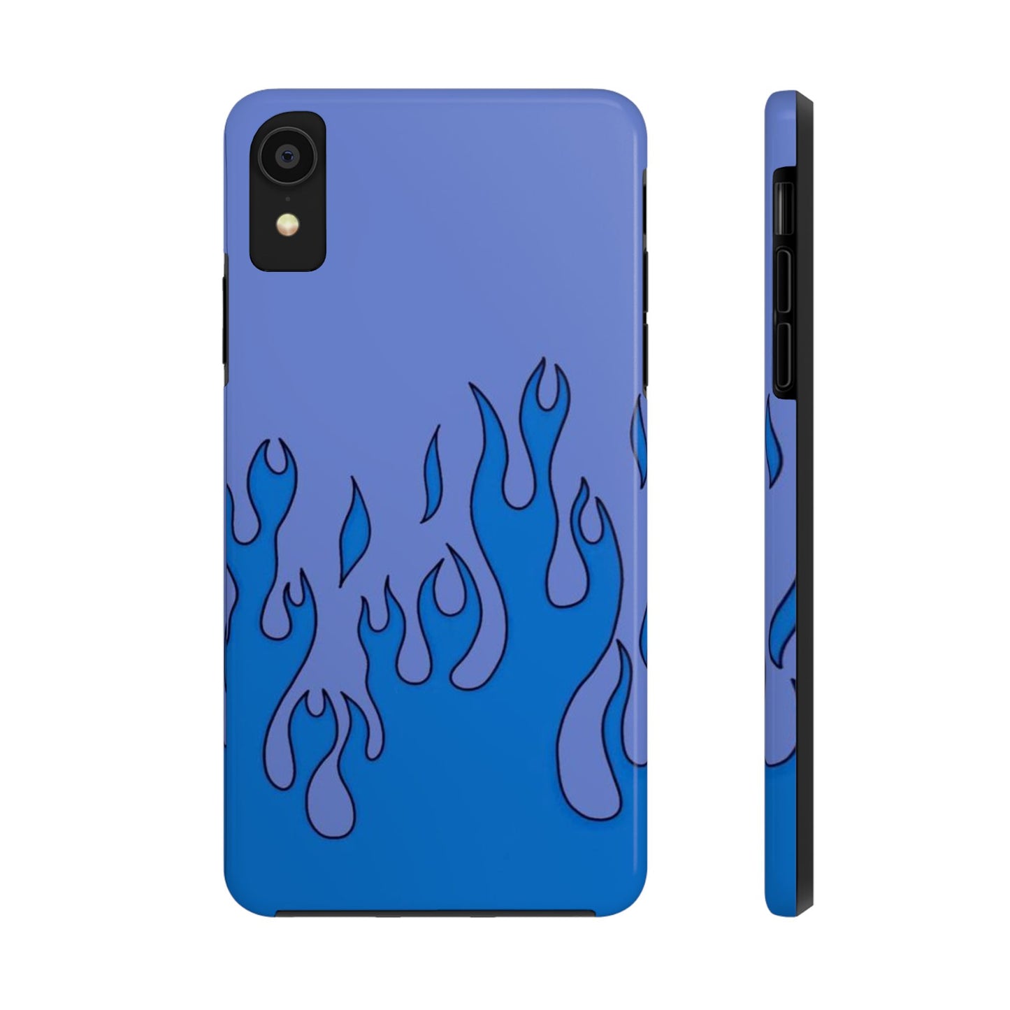 Blue Flames Pattern Phone Case