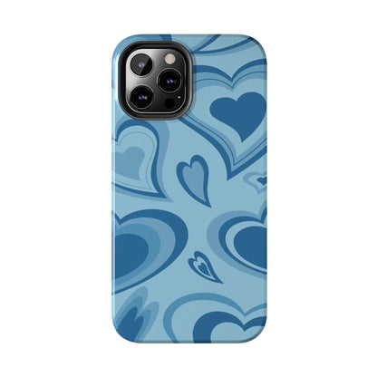 Blue Hearts Pattern Phone Case