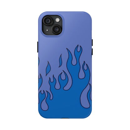 Blue Flames Pattern Phone Case