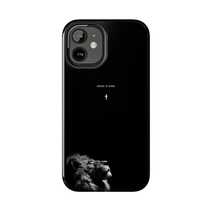 Jesus is King Lion Phone Case