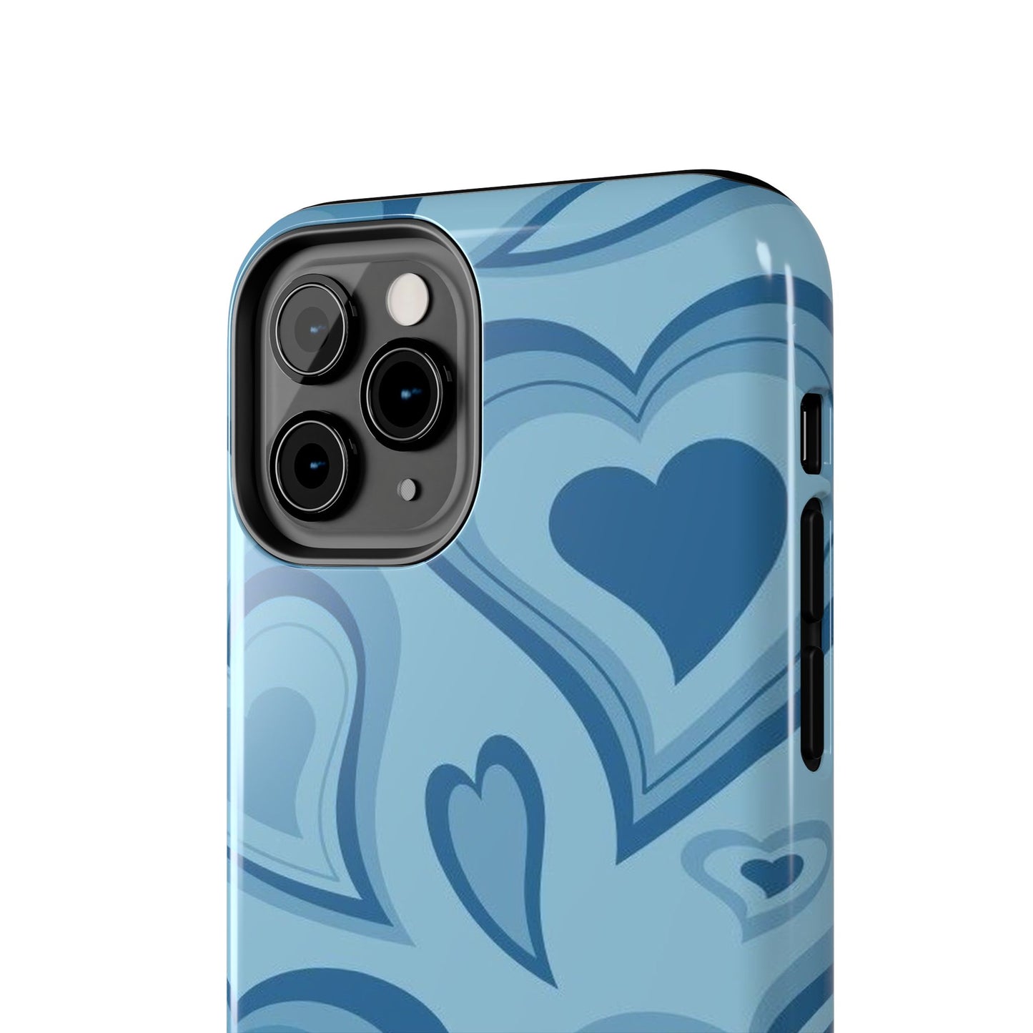 Blue Hearts Pattern Phone Case