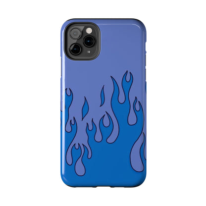 Blue Flames Pattern Phone Case