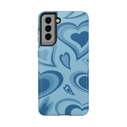 Blue Hearts Pattern Phone Case